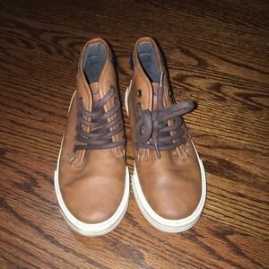 Nautica Tan Camel High Top Sneaker Shoes